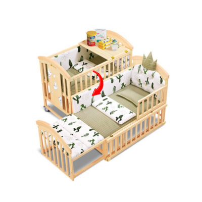 Nôi Cũi gỗ đa năng kéo dài 6 chế độ tặng màn,bánh xe Nôi Cũi gỗ đa năng kéo dài 6 chế độ tặng màn,bánh xe