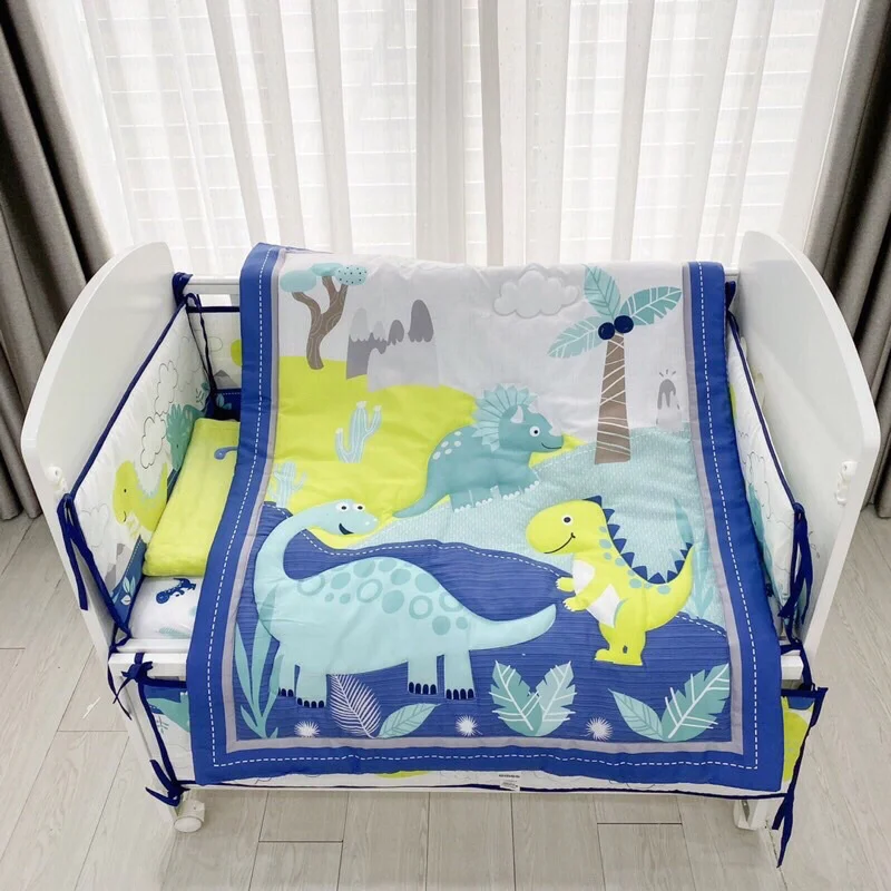 Set quây cũi vải cho bé hình thú 7 chi tiết Umoo UM-0864