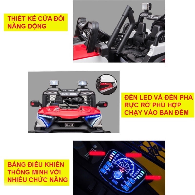 Ô tô điện trẻ em Jeep 2 ghế BJQ008