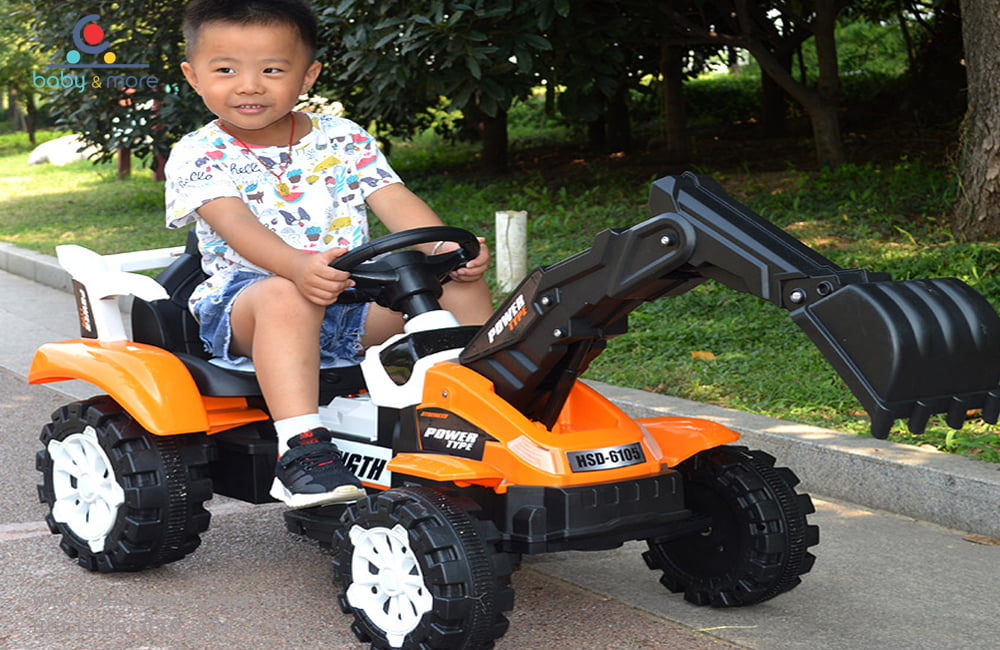 Cần cẩu , máy xúc điện trẻ em 6105