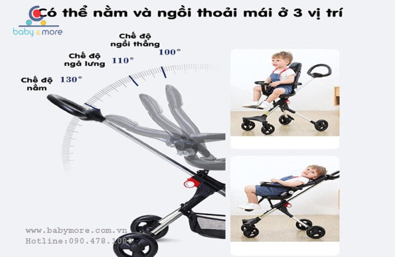 Xe đẩy cho bé gấp gọn 2 chiều cho bé X1 Ride