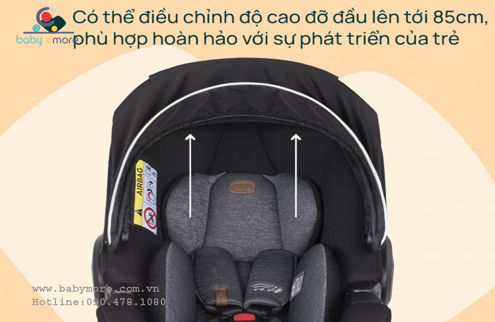 Ghế ngồi ô tô cho bé Chicco Kory Plus Air i -Size Black Re_lux