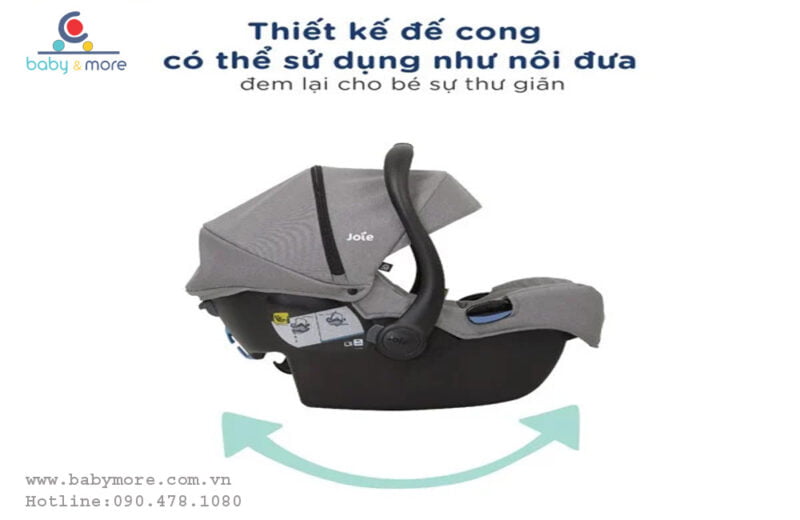 Ghế ngồi ô tô trẻ em kèm nôi xách tay JOIE GEMM PEBBLE