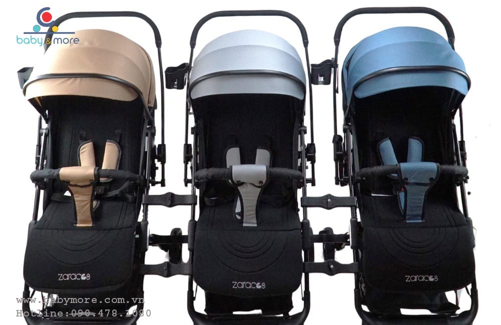Xe đẩy đôi cho bé Zaracos Evian 2996