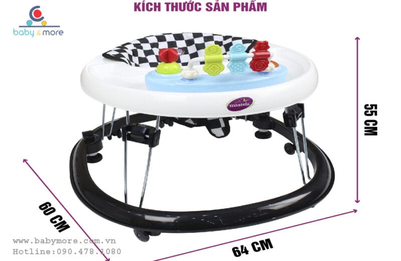 Xe tập đi cho bé Mastela có đồ chơi nhạc (6M+)