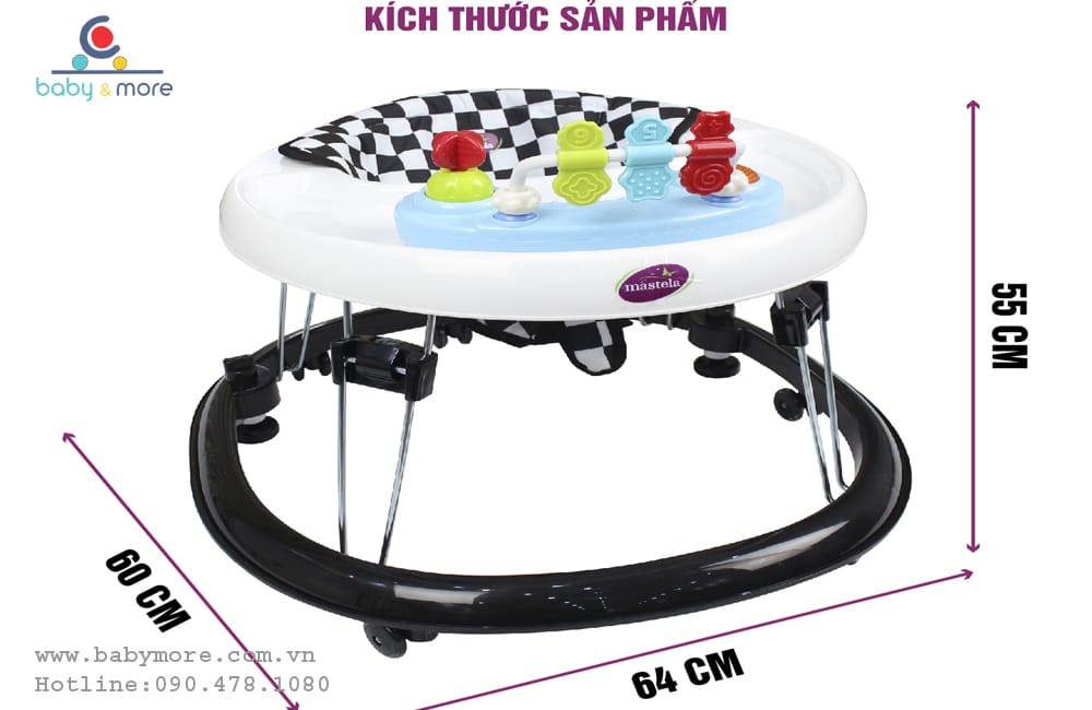 Xe tập đi cho bé Mastela có đồ chơi nhạc