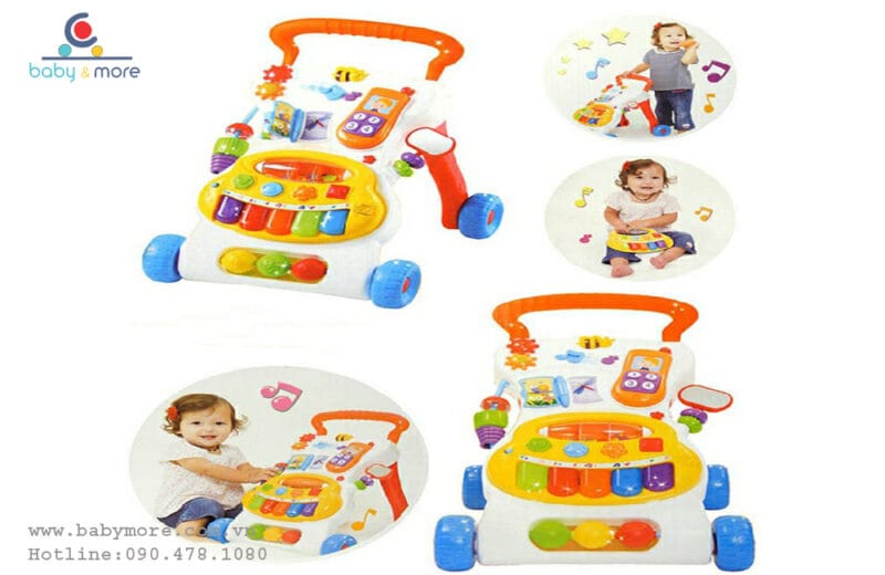 Xe tập đi cho bé Winfun 0804 có nhạc