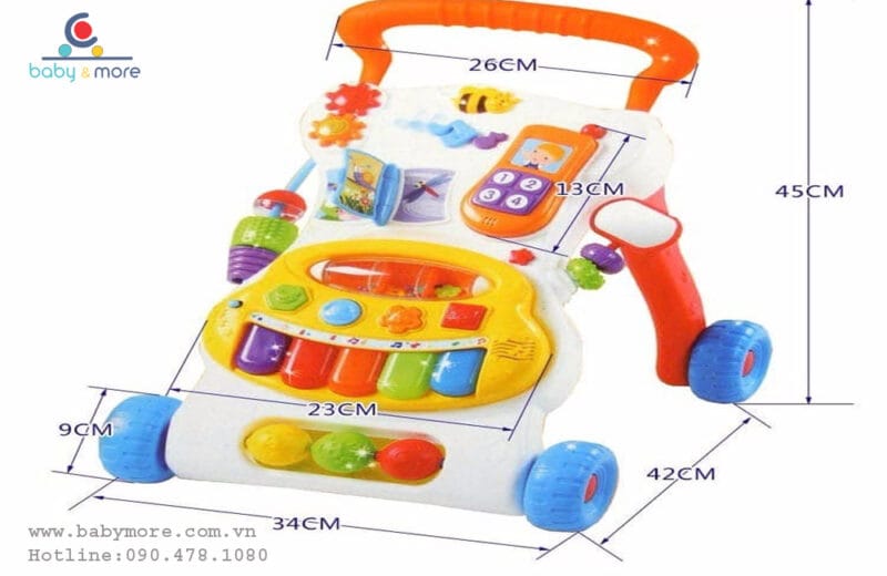 Xe tập đi cho bé Winfun 0804 có nhạc