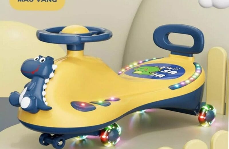 Xe lắc trẻ em có đèn nhạc hình khủng long ngộ nghĩnh