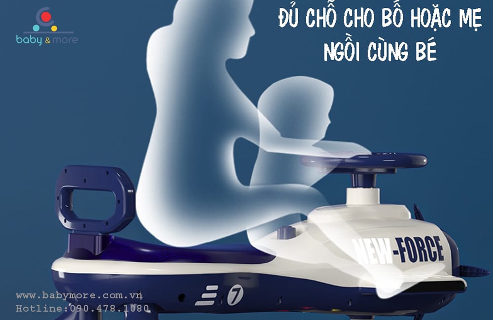 Xe lắc trẻ em có nhạc hình máy bay ngộ nghĩnh