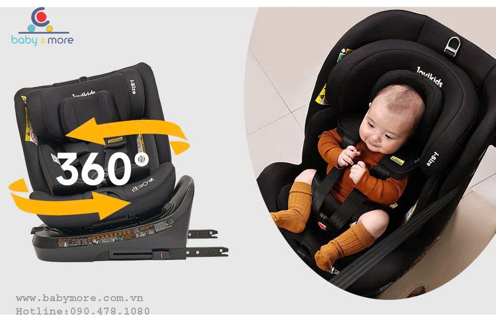 GHẾ NGỒI Ô TÔ Jovikids Ranger TT 360° Swivel i-Size (isofix,0-12 tuổi)