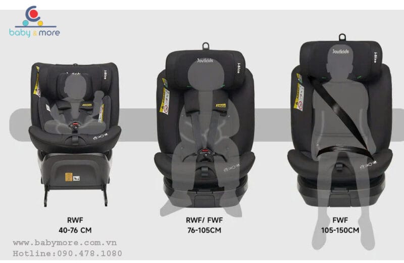 GHẾ NGỒI Ô TÔ Jovikids Ranger TT 360° Swivel i-Size (isofix,0-12 tuổi)