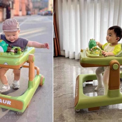 Xe tập đi cho bé đa năng chống lật có đèn, nhạc hình ngộ nghĩnh