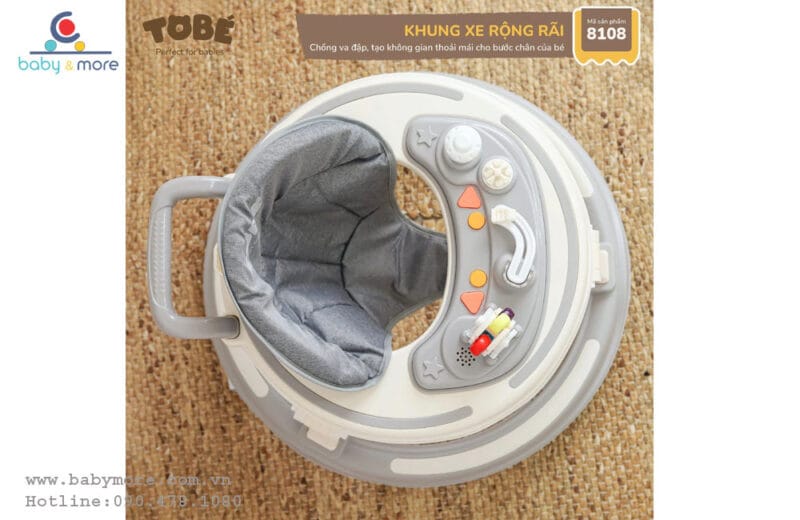 Xe tập đi cho bé Tobe Dubie có đồ chơi phát nhạc (nhiều mầu)