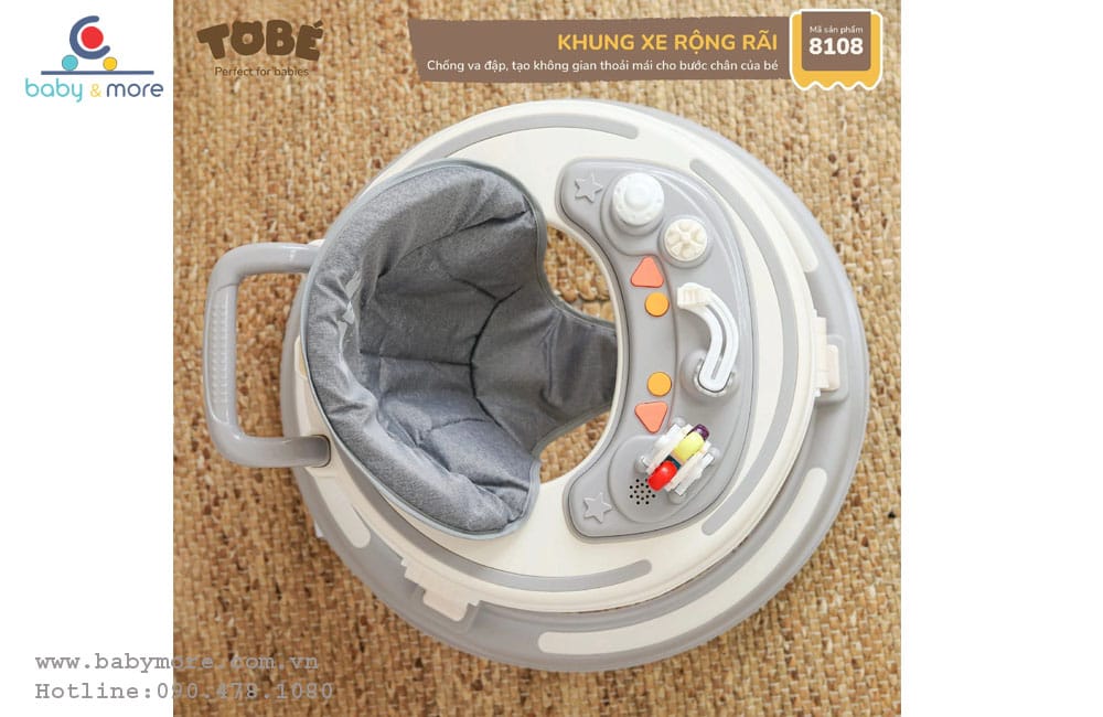 Xe tập đi cho bé Tobe Dubie có đồ chơi phát nhạc
