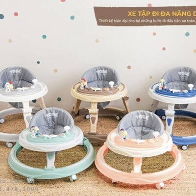Xe tập đi cho bé Tobe Dubie có đồ chơi phát nhạc (nhiều mầu)