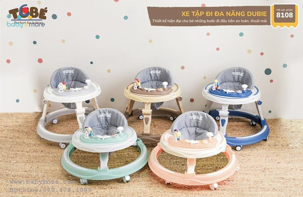 Xe tập đi cho bé Tobe Dubie có đồ chơi phát nhạc