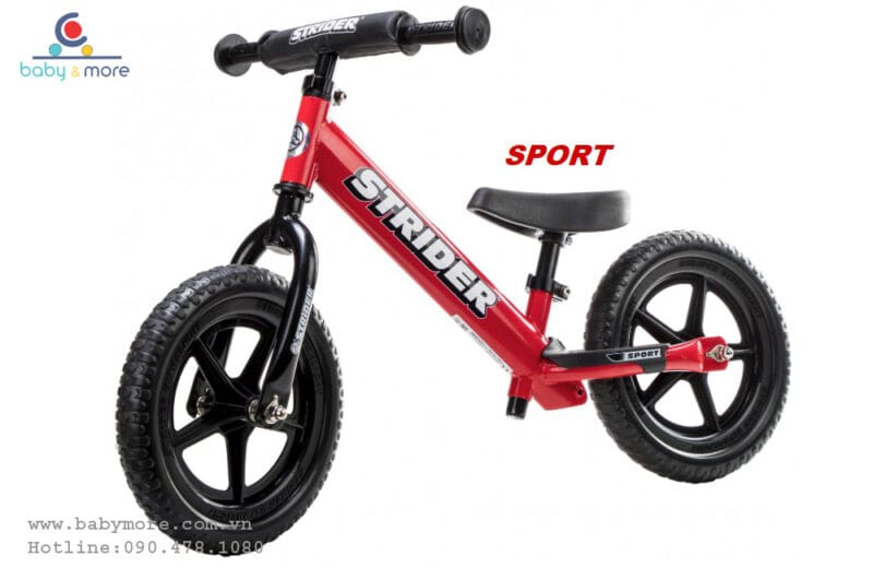 Xe thăng bằng Strider Sport tặng bộ bảo vệ tay chân,chuông xe (Nhập khẩu từ Mỹ)