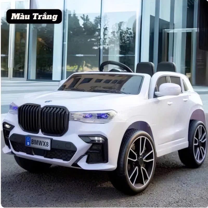 Ô tô điện trẻm em BMW X8 bánh cao su ghế da