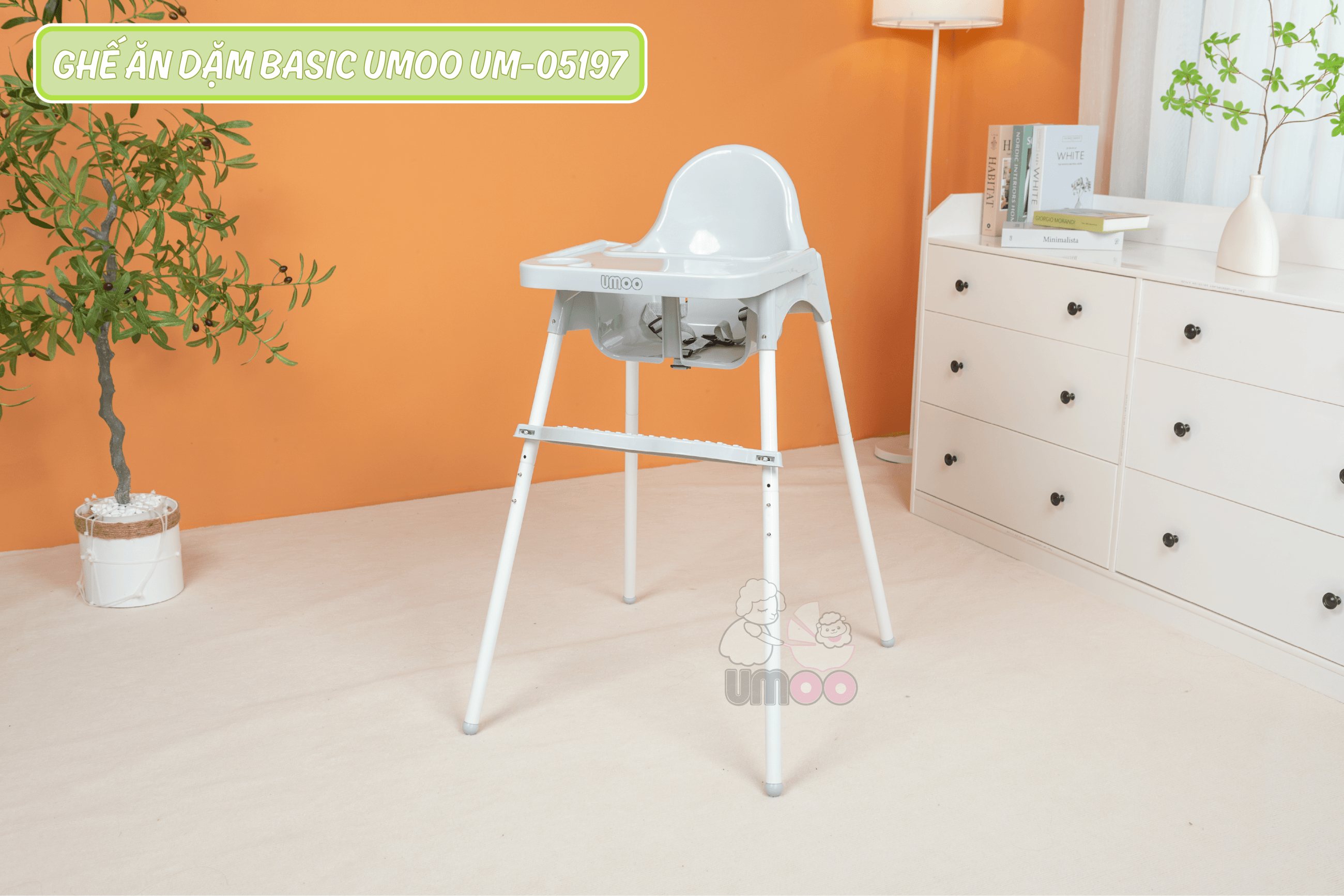 Ghế ăn dặm Basic Umoo 05197