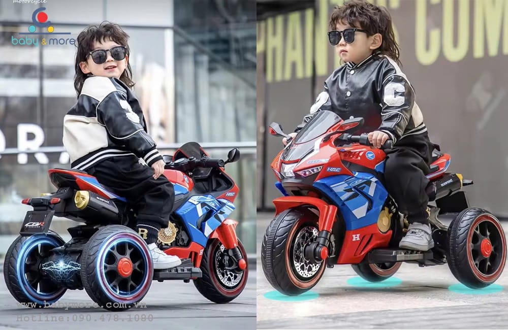 Xe máy điện cho bé trai 1-5 tuổi kiểu dáng Honda 516