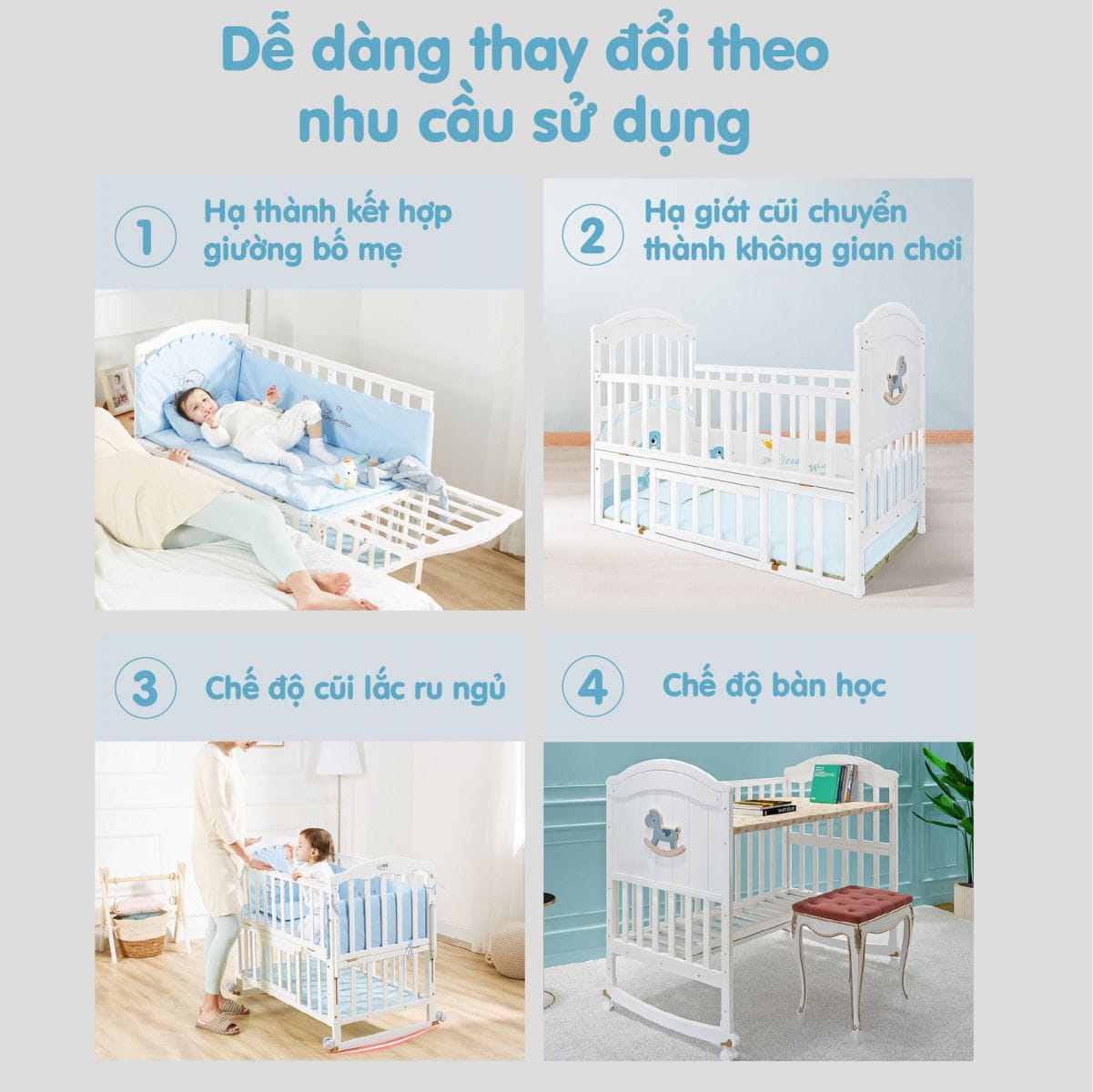 Cũi Gỗ Umoo UM-08106