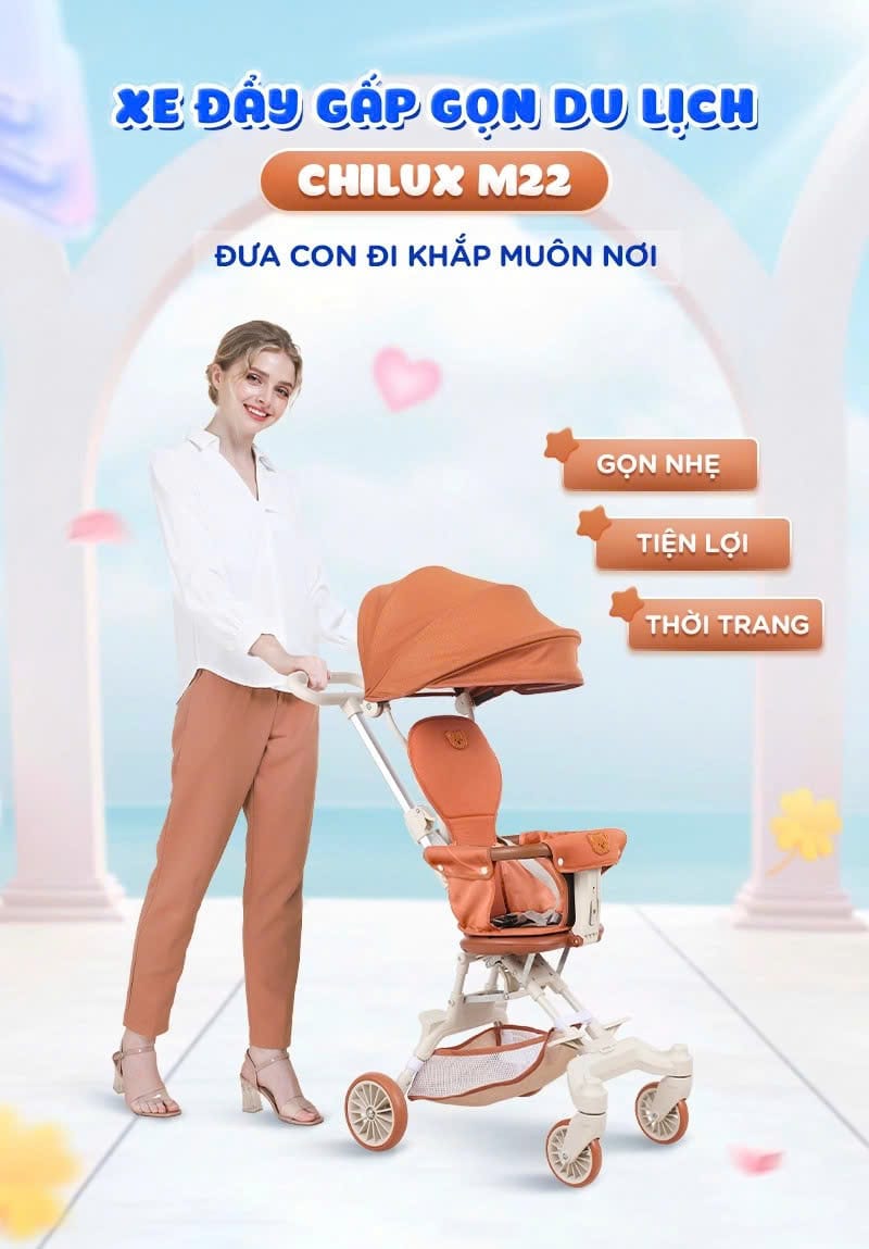 Xe đẩy gấp gọn CHILUX M22