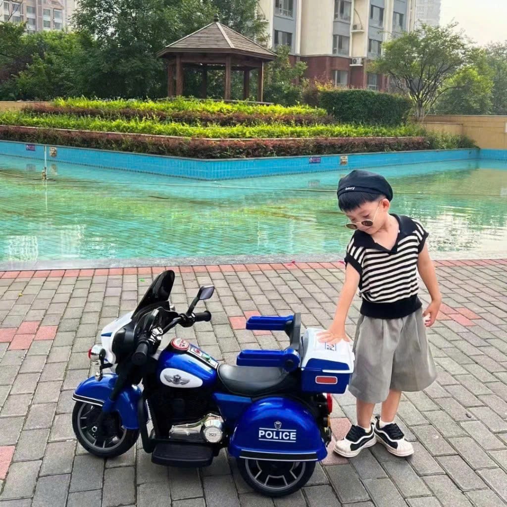 Xe máy điện trẻ em cảnh sát 609