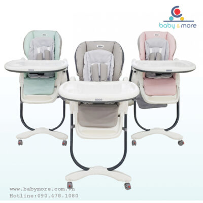 Ghế ăn dặm Umoo U04 UM05101 ( 3 chế độngả lưng, 7 nấc cao)
