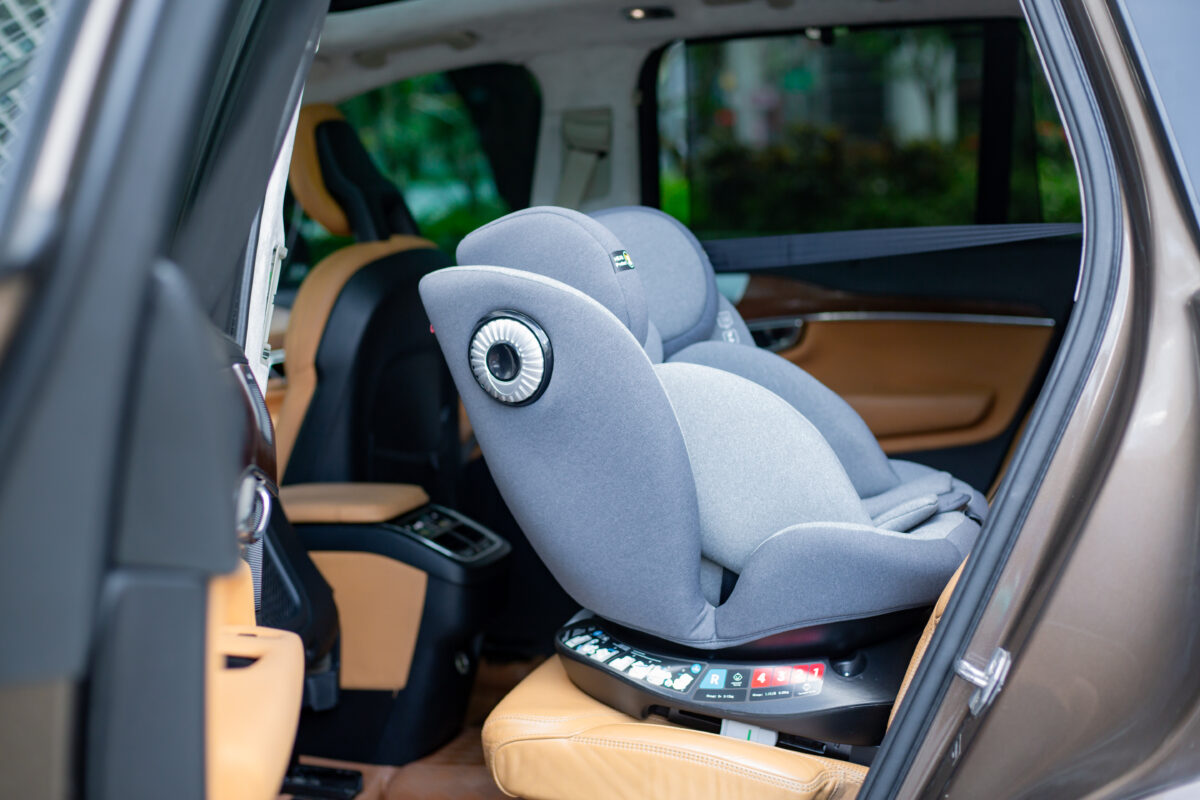 Ghế ngồi ô tô trẻ em BABYRO SPINSAFE isofix xoay 360 độ 0-12 tuổi