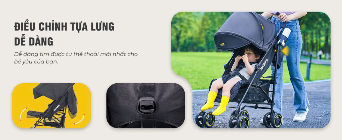 Xe đẩy gấp gọn Jovikids Ezra (0-4 tuổi)