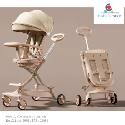 Xe đẩy em bé 2 chiều 3 tư thế nằm,xoay 360 độ